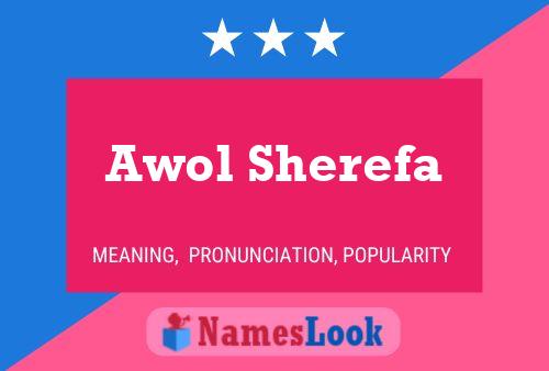 Poster del nome Awol Sherefa