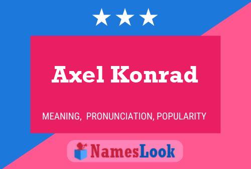 Poster del nome Axel Konrad