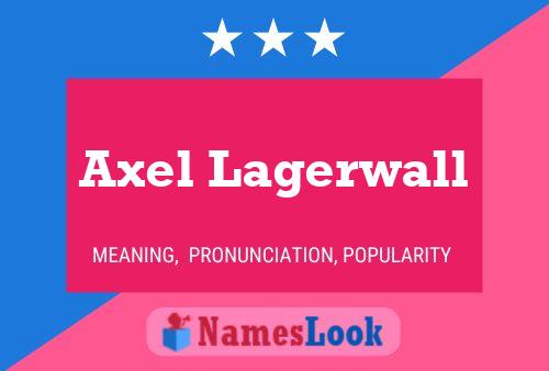 Poster del nome Axel Lagerwall