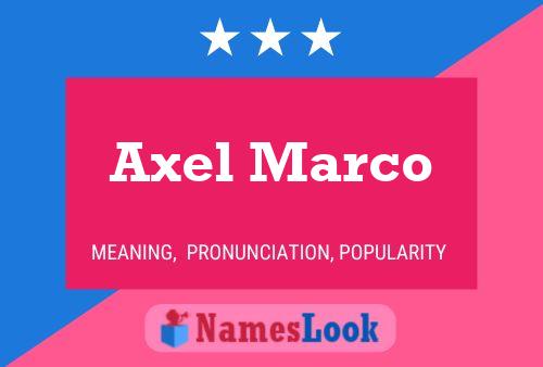 Poster del nome Axel Marco