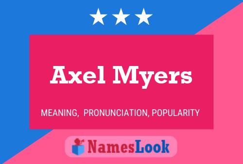 Poster del nome Axel Myers