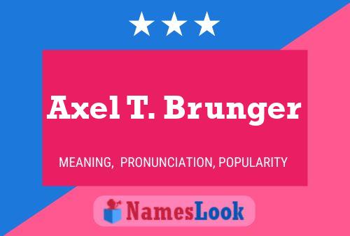 Poster del nome Axel T. Brunger