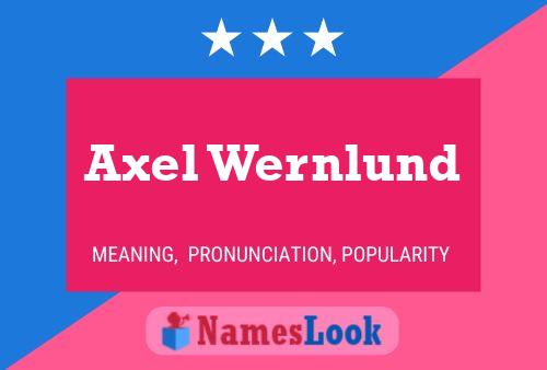 Poster del nome Axel Wernlund