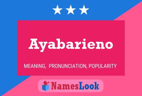 Poster del nome Ayabarieno