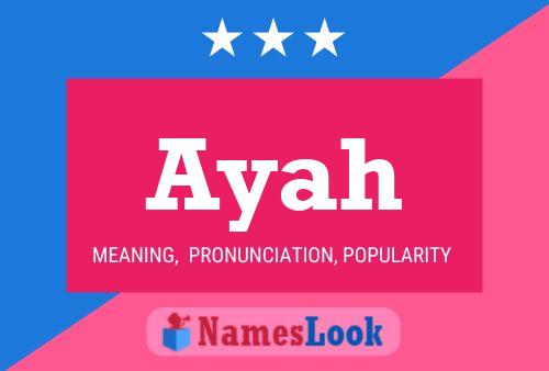 Poster del nome Ayah