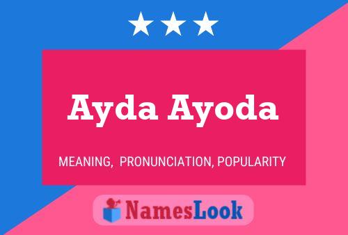 Poster del nome Ayda Ayoda