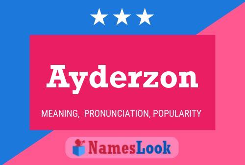 Poster del nome Ayderzon