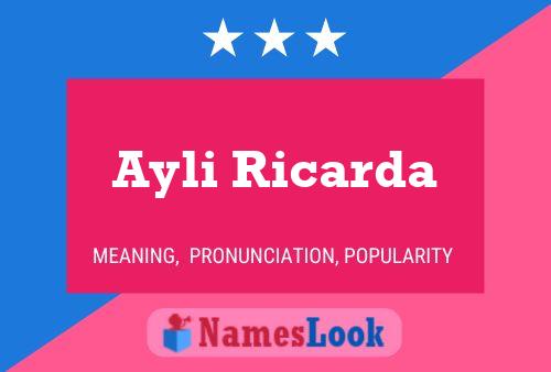 Poster del nome Ayli Ricarda