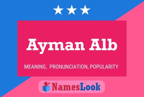 Poster del nome Ayman Alb