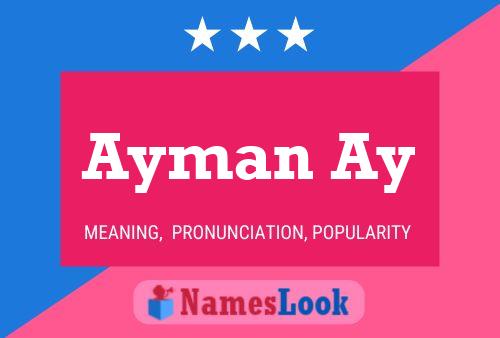 Poster del nome Ayman Ay