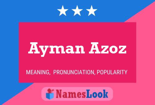 Poster del nome Ayman Azoz