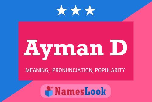 Poster del nome Ayman D