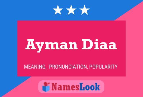 Poster del nome Ayman Diaa