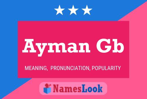 Poster del nome Ayman Gb