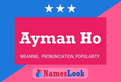 Poster del nome Ayman Ho