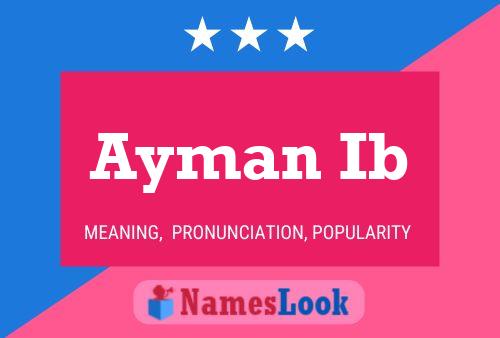 Poster del nome Ayman Ib