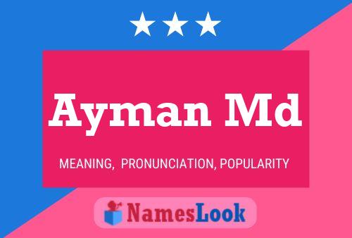 Poster del nome Ayman Md