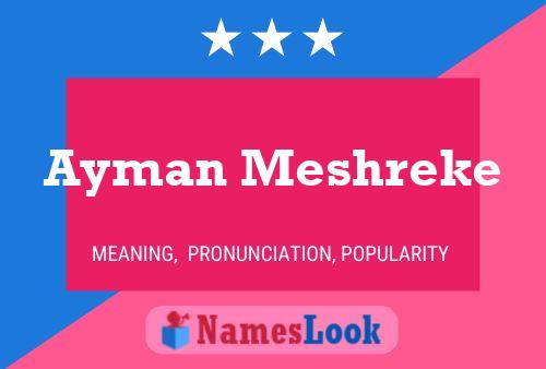 Poster del nome Ayman Meshreke