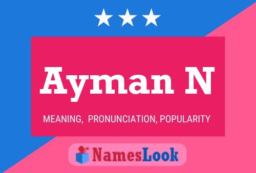 Poster del nome Ayman N