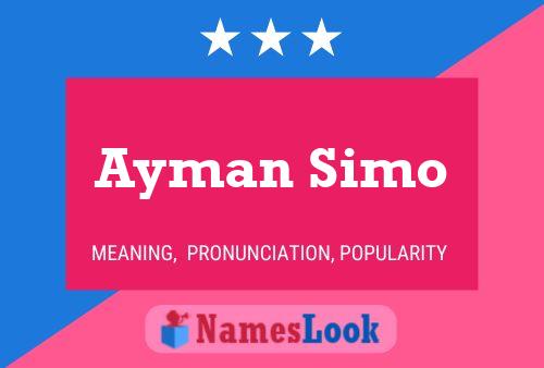 Poster del nome Ayman Simo