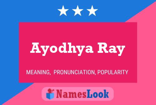 Poster del nome Ayodhya Ray