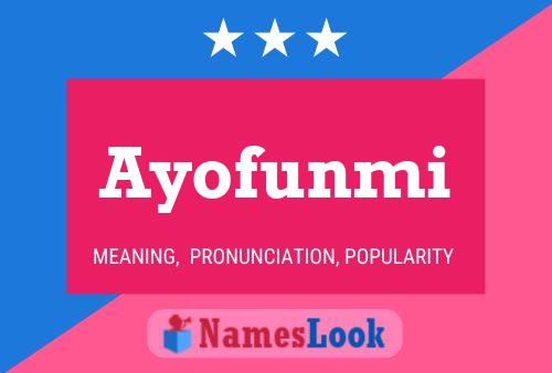 Poster del nome Ayofunmi