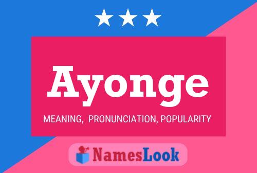 Poster del nome Ayonge