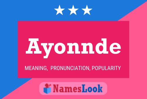 Poster del nome Ayonnde