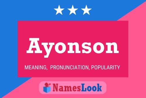 Poster del nome Ayonson