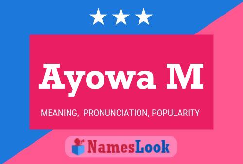 Poster del nome Ayowa M