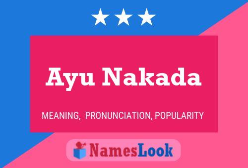 Poster del nome Ayu Nakada