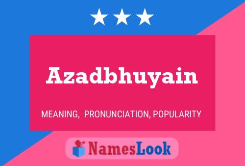 Poster del nome Azadbhuyain