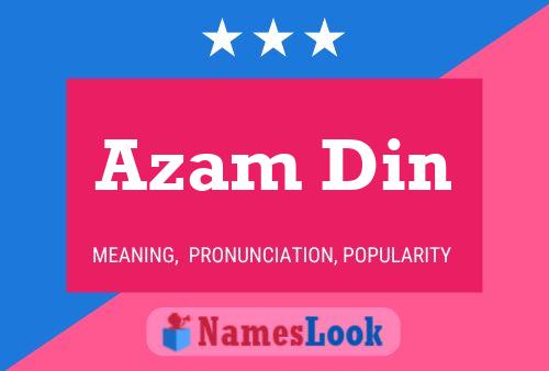 Poster del nome Azam Din