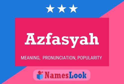 Poster del nome Azfasyah