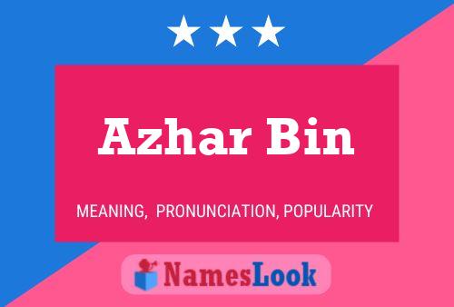 Poster del nome Azhar Bin