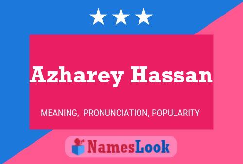 Poster del nome Azharey Hassan