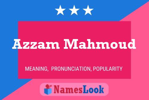 Poster del nome Azzam Mahmoud