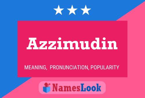 Poster del nome Azzimudin