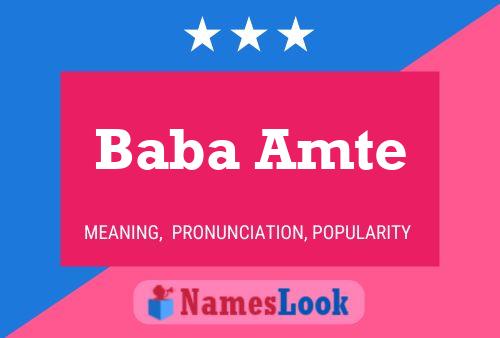 Poster del nome Baba Amte