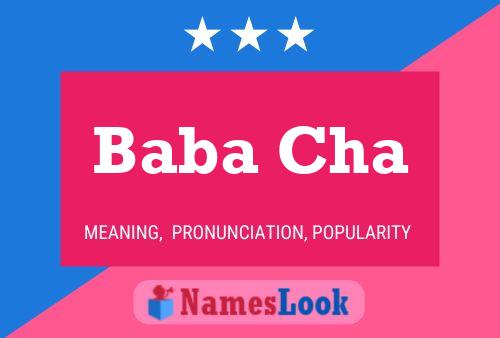 Poster del nome Baba Cha