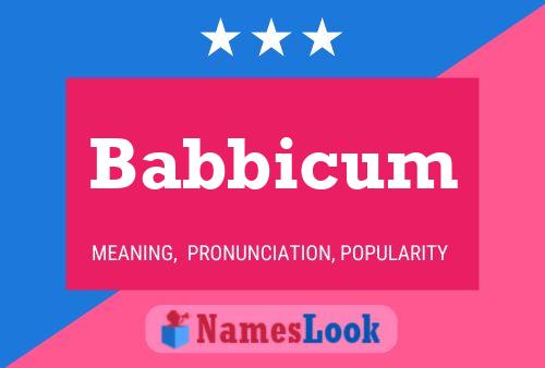 Poster del nome Babbicum