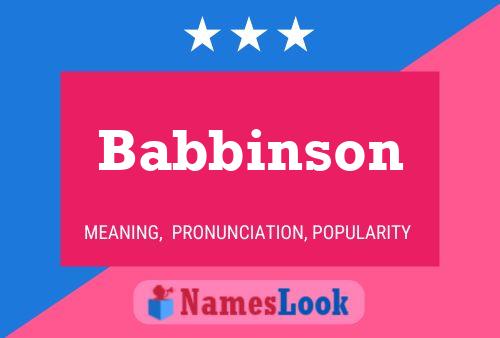 Poster del nome Babbinson