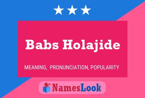 Poster del nome Babs Holajide