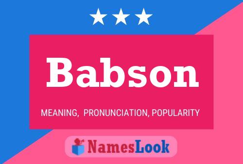 Poster del nome Babson