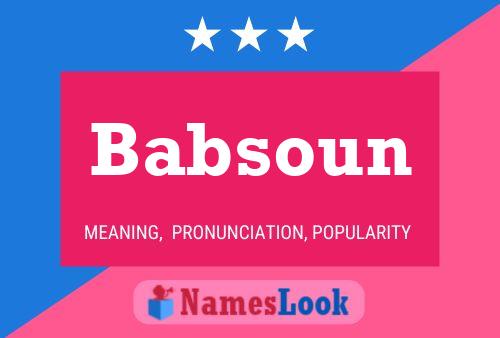 Poster del nome Babsoun