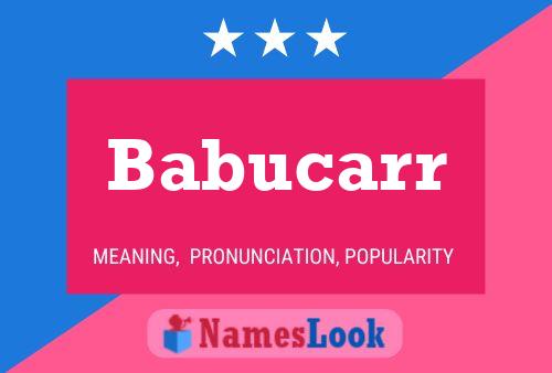 Poster del nome Babucarr