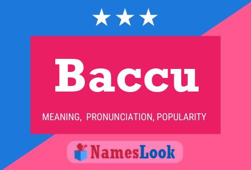 Poster del nome Baccu