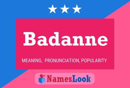 Poster del nome Badanne