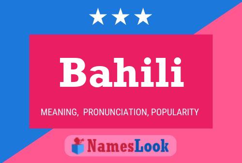 Poster del nome Bahili