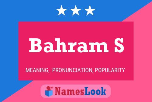 Poster del nome Bahram S